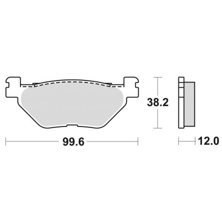 KLOCKI HAMULCOWE BRAKING SEMI METALLIC 868SM1