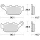 KLOCKI HAMULCOWE BRAKING SINTERED 711CM56 TYLNE