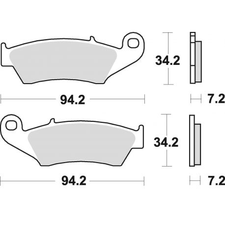 KLOCKI HAMULCOWE BRAKING SINTERED 772CM46 OFFROAD RACING