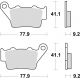 KLOCKI HAMULCOWE BRAKING SINTERED 773CM56 TYLNE