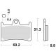 KLOCKI HAMULCOWE BRAKING SINTERED 786CM55 PRZEDNIE