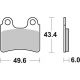 KLOCKI HAMULCOWE BRAKING SINTERED 831CM46 OFFROAD RACING