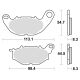 KLOCKI HAMULCOWE BRAKING SINTERED 968CM55 PRZEDNIE