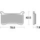 KLOCKI HAMULCOWE BRAKING SINTERED P50978