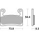 KLOCKI HAMULCOWE BRAKING SINTERED P50994