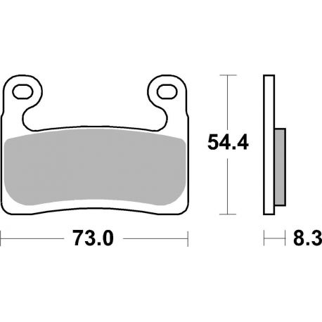 KLOCKI HAMULCOWE BRAKING SINTERED P50994