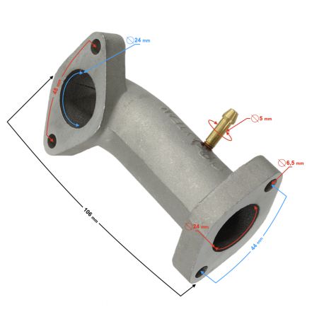 Króciec ssący do motoroweru 130cc