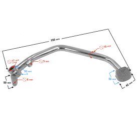 Dźwignia hamulca nożnego do motoroweru Ranger Classic (E4)