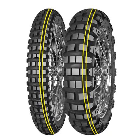 MITAS OPONA 110/80B19 ENDURO TRAIL XT+ DAKAR (PODWÓJNY ŻÓŁTY PASEK) 59T M+S PRZÓD DOT 42/2023 (zamiennik - 70000484) (460138)