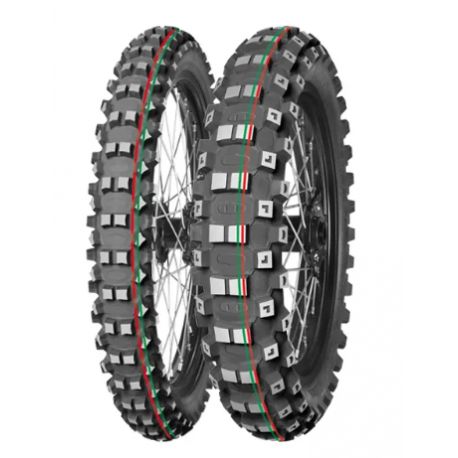 MITAS OPONA 90/90-21 TERRA FORCE-MX MH 54M (CZERWONO-ZIELONY PASEK) TT PRZÓD DOT 2024 (DOT:JVDC) (460098)