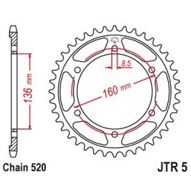 ZEBATKA NAPĘDZANA JT JTR5.40