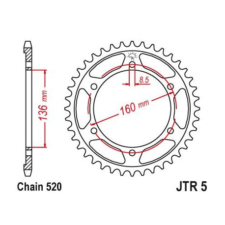 ZEBATKA NAPĘDZANA JT JTR5.40