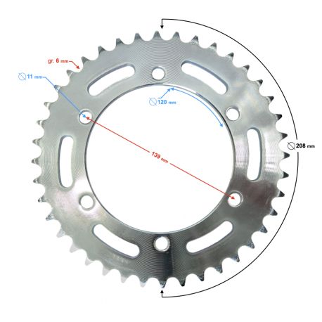 Zębatka Stratos 125 40z