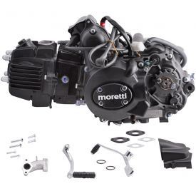 Silnik Moretti poziomy 154FMI, 125cc 4T, 4-biegowy Manual, Czarny (bez oleju)