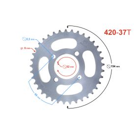 Zębatka tylna 37/420 do Cross 110