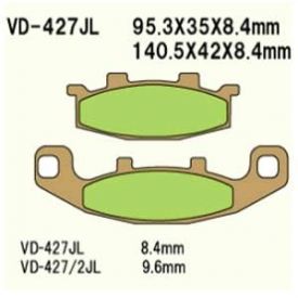 KLOCKI HAMULCOWE VESRAH VD-427/2JL