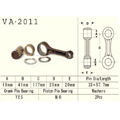 VESRAH - KORBOWÓD YAMAHA YFM400 BIG BEAR 99-13R.