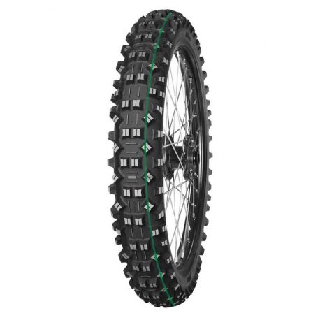 MITAS OPONA 120/90-18 TERRA FORCE-EF 65M TT SUPER LIGHT (ZIELONY PASEK) TYŁ DOT 38/2022 (26401)