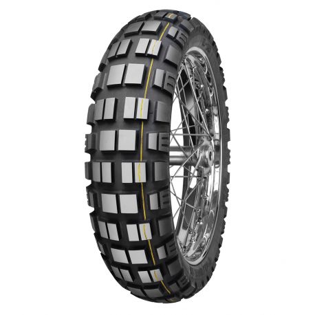 MITAS OPONA 140/80B18 E-10 70T DAKAR TL M+S TYŁ (ŻÓŁTY PASEK) DOT 24/2022 (24426) WYCOFANE (ZAMIENNIK:70001216)