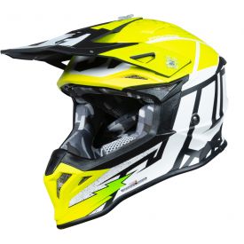 Kask JUST1 J39 POSEIDON black fluo yellow white matt S