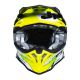 Kask JUST1 J39 POSEIDON black fluo yellow white matt S