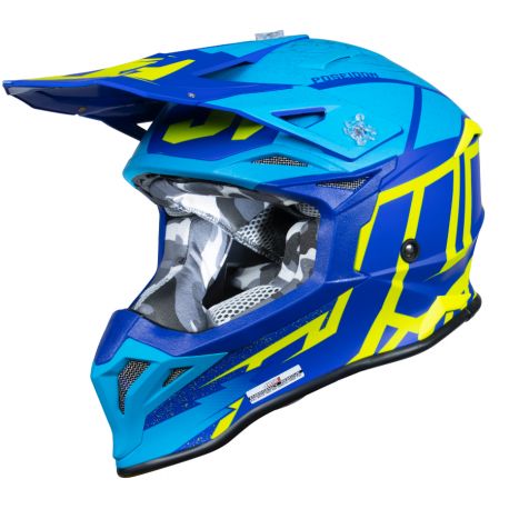 Kask JUST1 J39 POSEIDON blue fluo yellow matt S