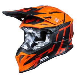 Kask JUST1 J39 POSEIDON black orange red XS