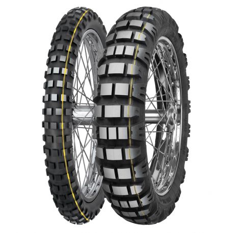 MITAS OPONA 100/90-19 E-09 57R TL DAKAR (ŻÓŁTY PASEK) PRZÓD DOT 09-10/2023 (24555) WYCOFANE