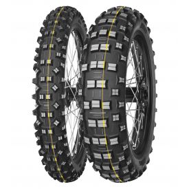 MITAS OPONA 140/80-18 TERRA FORCE-EF SUPER 70R TT TYŁ (ŻÓŁTY PASEK) DOT 03-34/2023 (460070) (zamiennik:70000200)