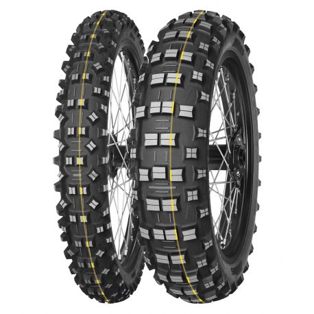 MITAS OPONA 140/80-18 TERRA FORCE-EF SUPER 70R TT TYŁ (ŻÓŁTY PASEK) DOT 03-34/2023 (460070) (zamiennik:70000200)