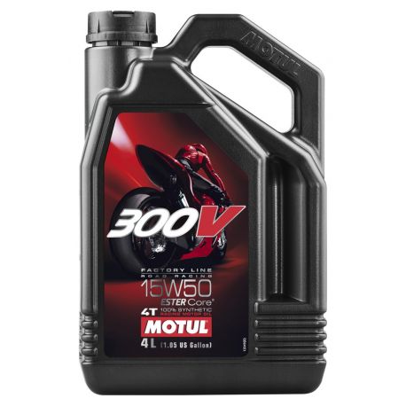 MOTUL OLEJ SILNIK 300V 4T FL ROAD RACING 15W50 4L (SYNTETYCZNY)