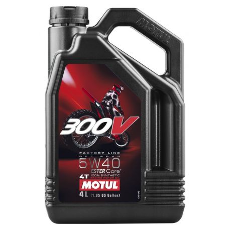 MOTUL OLEJ SILNIK 300V 4T FL OFF ROAD 5W40 4L (SYNTETYCZNY)