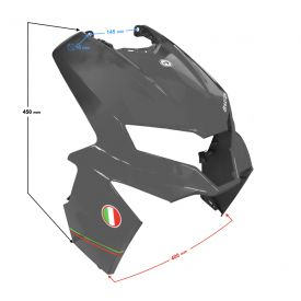 Obudowa reflektora grafitowa Active 50cc Euro 5