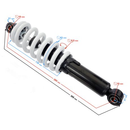 Amortyzator tył ATV Eagle (280mm) biały