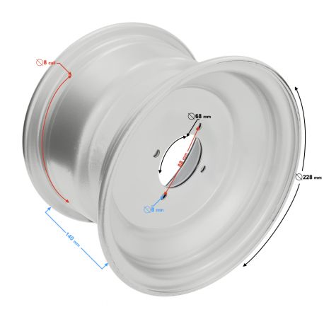 Felga przednia 8x5,5 (90mm) ATV