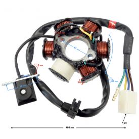 Iskrownik do silnika Moretti pionowy 162FMJ, 150cc 4T 5-biegowy manualny