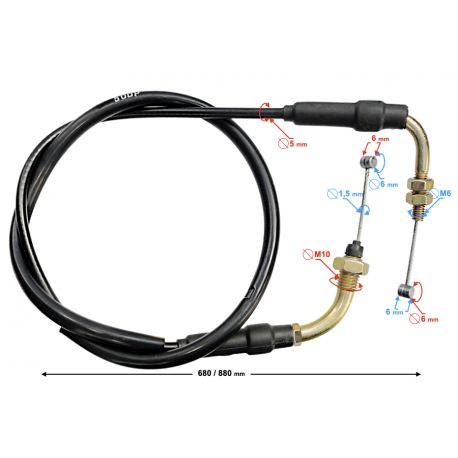 Linka gazu do motoroweru Sprint/Fighter/Volcano 50 / Euro 5
