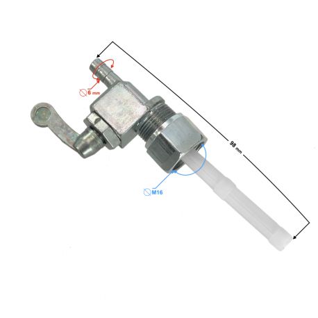 Kranik paliwa do motoroweru Simson, gwint M16