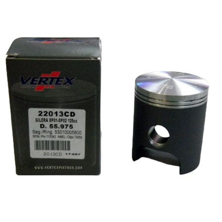 VERTEX TŁOK GILERA 125 (SP01, SP02) (55,995MM) (PIERŚCIENIE 53010005600 X 2 SZT)