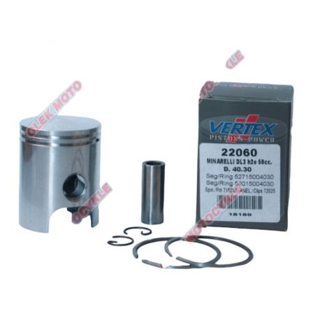 VERTEX TŁOK MINARELLI 50,WATER COOLED 40,80 MM (+0,50 MM) (PIERŚCIENIE 53015004080 X 1, 52715004080 X 1)