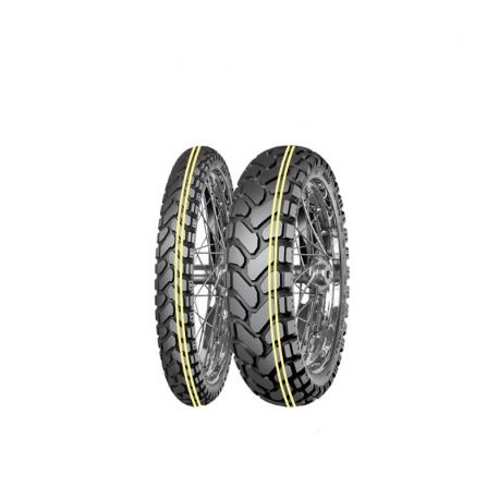 OPONA 110/80B19 MITAS ENDURO TRAIL+ DAKAR (PODWÓJNY ŻÓŁTY PASEK) 59H M+S TL/TT PRZÓD DOT 01-07/2024 (460041)