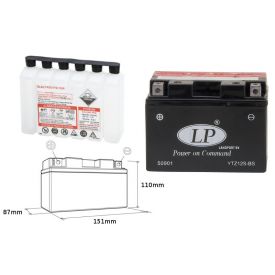 LANDPORT AKUMULATOR YTZ12S-BS (MA LTZ12S-BS) 12V 11AH 150X87X110 (GTZ12S) BEZOBSŁUGOWY - ELEKTROLIT OSOBNO (4) UE2019/1148