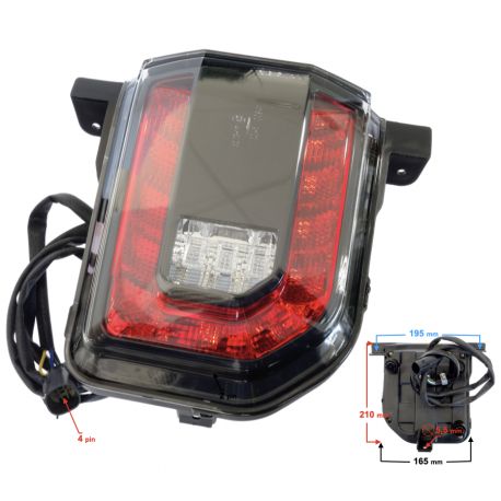Lampa tylna prawa Hisun Forester 750