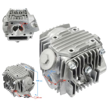 Głowica do do silnika poziomego 152FMH, 110cc 4T, 4-biegowy manual