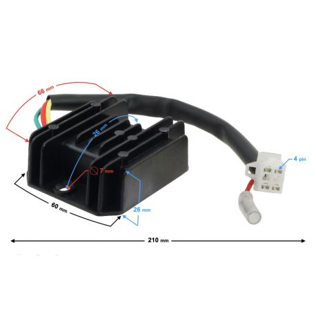 Regulator napięcia do motoroweru Fighter Euro 4