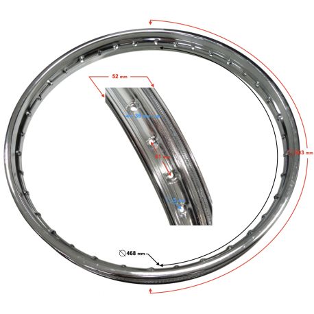Felga obręcz koła tył do Romet Komar 5.5MM