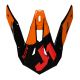 Daszek Kasku PEAK J39 POSEIDON FLUO ORANGE RED BLACK