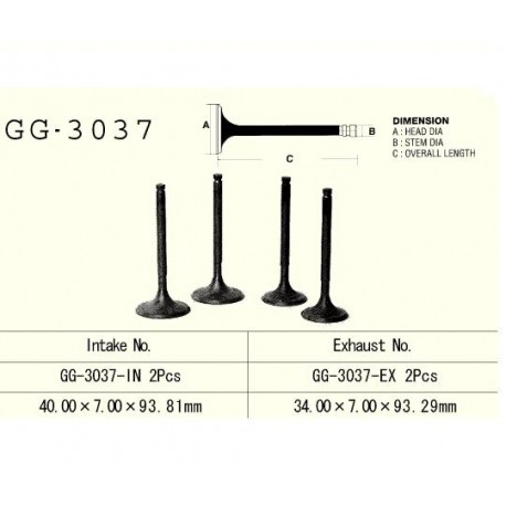 VESRAH - ZAWÓR WYDECHOWY SILNIKA GG-3037-EX