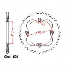 ZĘBATKA NAPĘDZANA JTR1350-38 HONDA TRX450 R/ER 04-14R