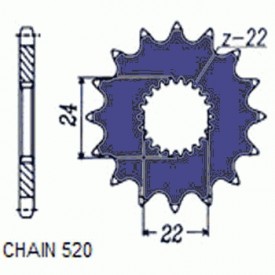 SUNSTAR ZĘBATKA NAPĘDOWA SUNF375-12